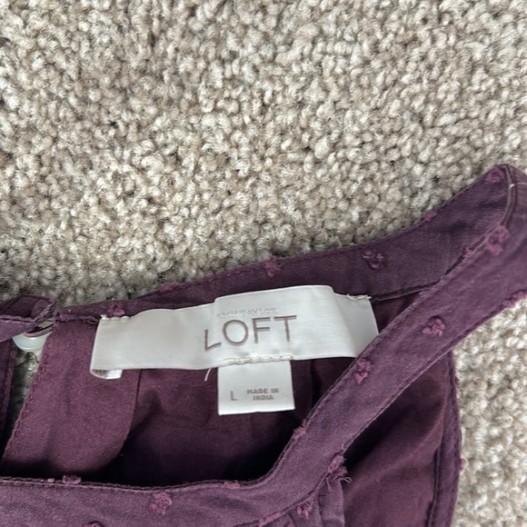 Loft purple halter dress - Picture 2 of 3